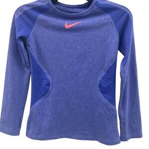 NWOT Girls’ Nike Blue Dri-Fit Long Sleeve Athletic Top Size M